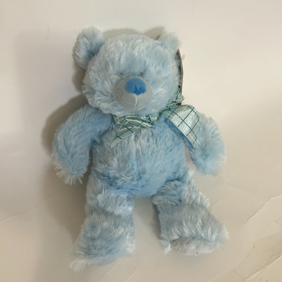 Baby GANZ Small Blue Plush My First Teddy Bear 9" bg2766 Stuffed Toy NWT - Picture 2 of 6